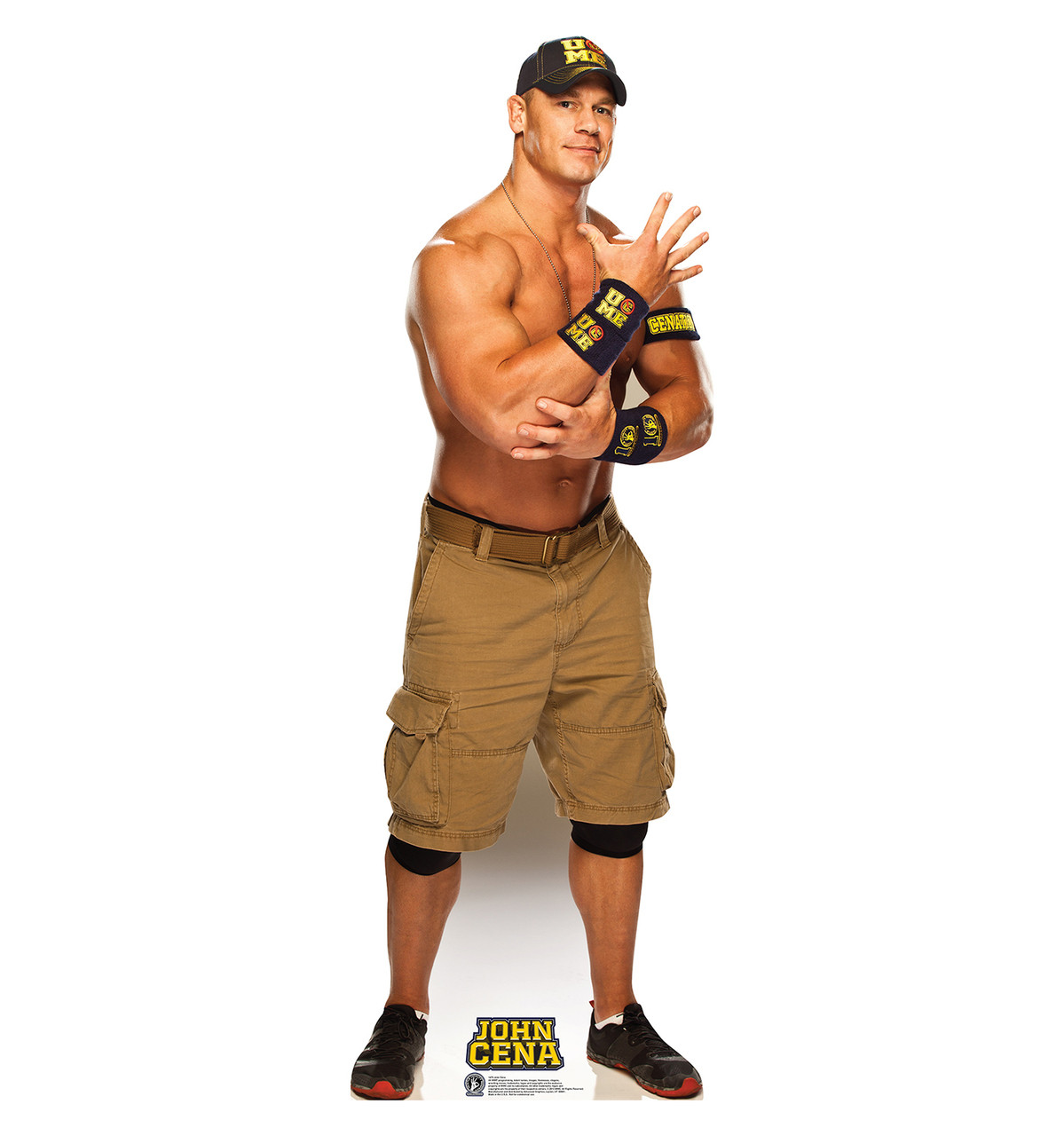 Lifesize John Cena Navy and Gold WWE Cardboard Cutout